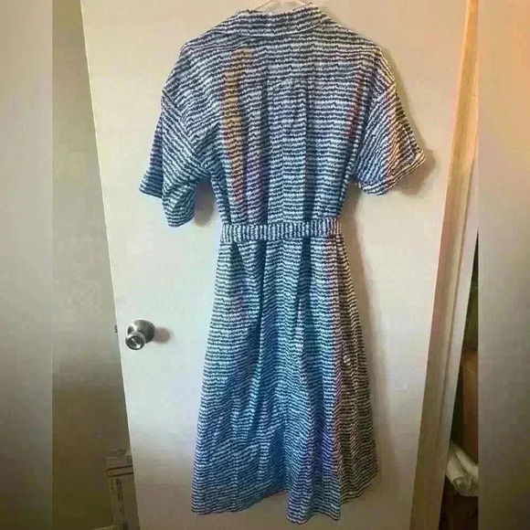 Tucker NYC Safari Shirt dress Colbalt Sound NWT Size XS - Picture 2 of 5